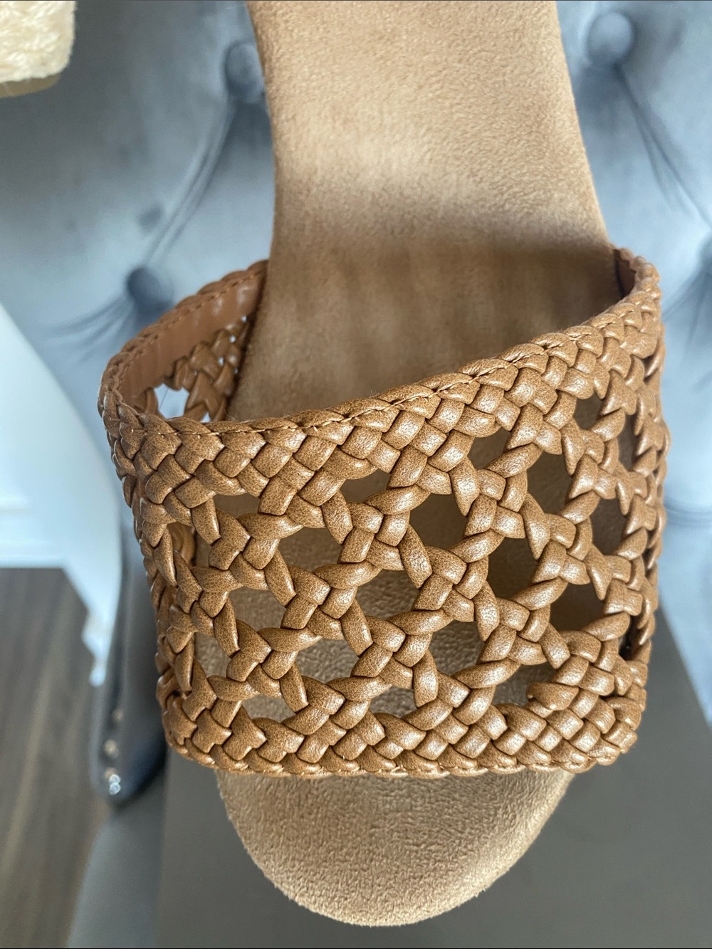 NWT Style & Co. Tan Braided Espadrille Wedge Sandals - Picture 14 of 16
